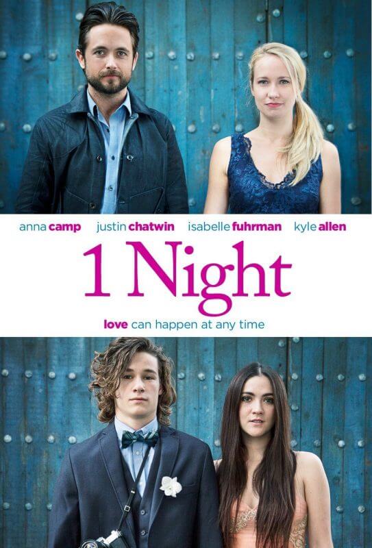 1 Night Starring Anna Call & Justin Chatwin Digital Download Giveaway 5 1 Night