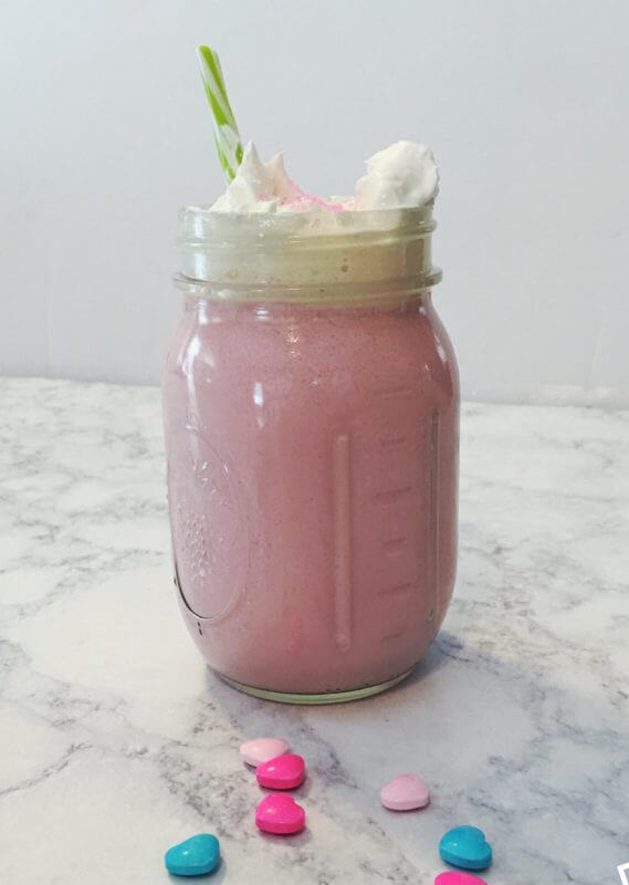 Kid-Friendly 4-Ingredient Pink Hot Chocolate for Valentines Day 1