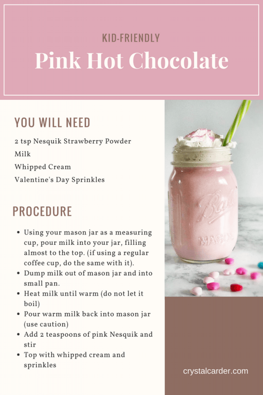 4 Ingredient Pink Hot Chocolate