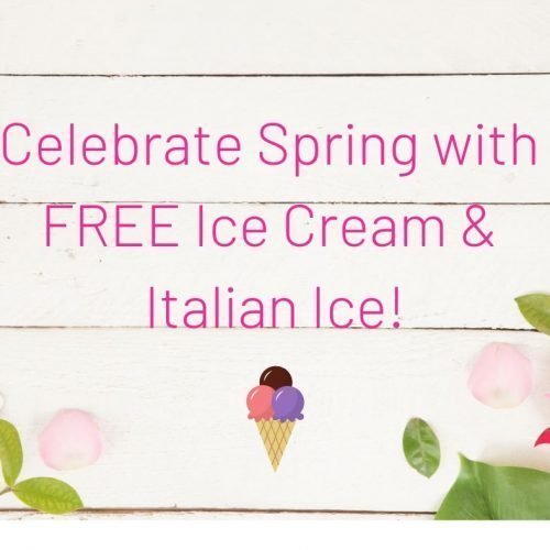 Free ice cream for first day of spring