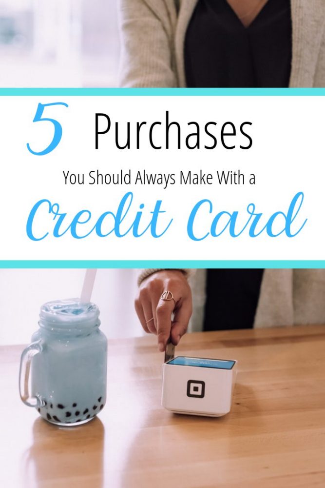 5 purchases you should always make with a credit card