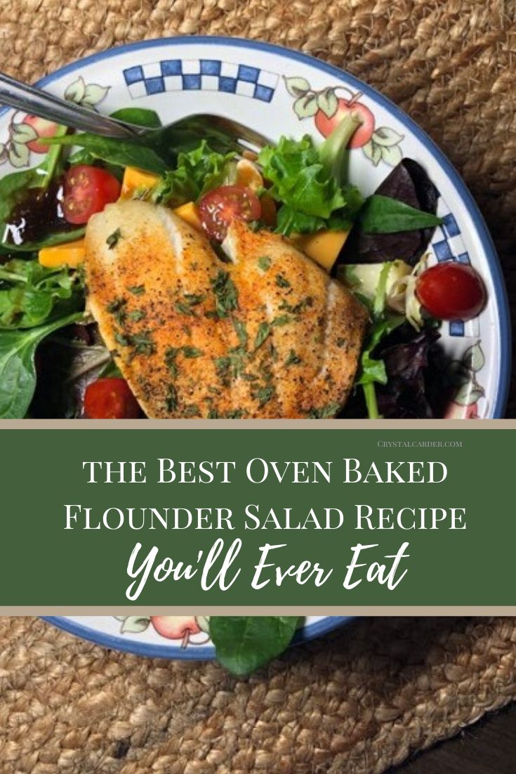 The Best Baked Flounder Salad recipe