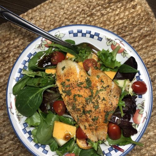 The Best Oven Baked Flounder Salad Recipe You'll Ever Eat! 3