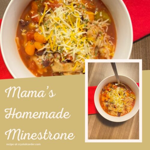 Mama’s Homemade Vegetarian Minestrone Recipe 1
