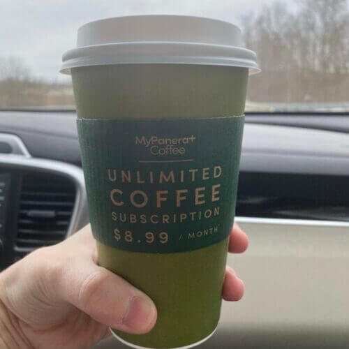 Panera Bread Unlimited coffee subscription