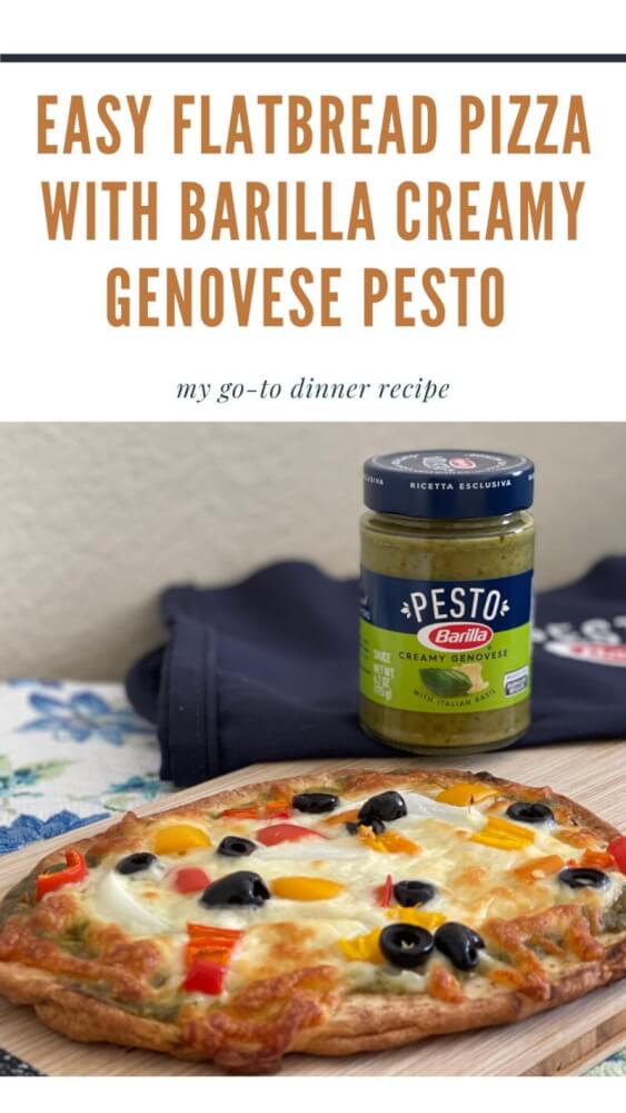 Easy Flatbread Pizza with Barilla Creamy Genovese Pesto Recipe 15
