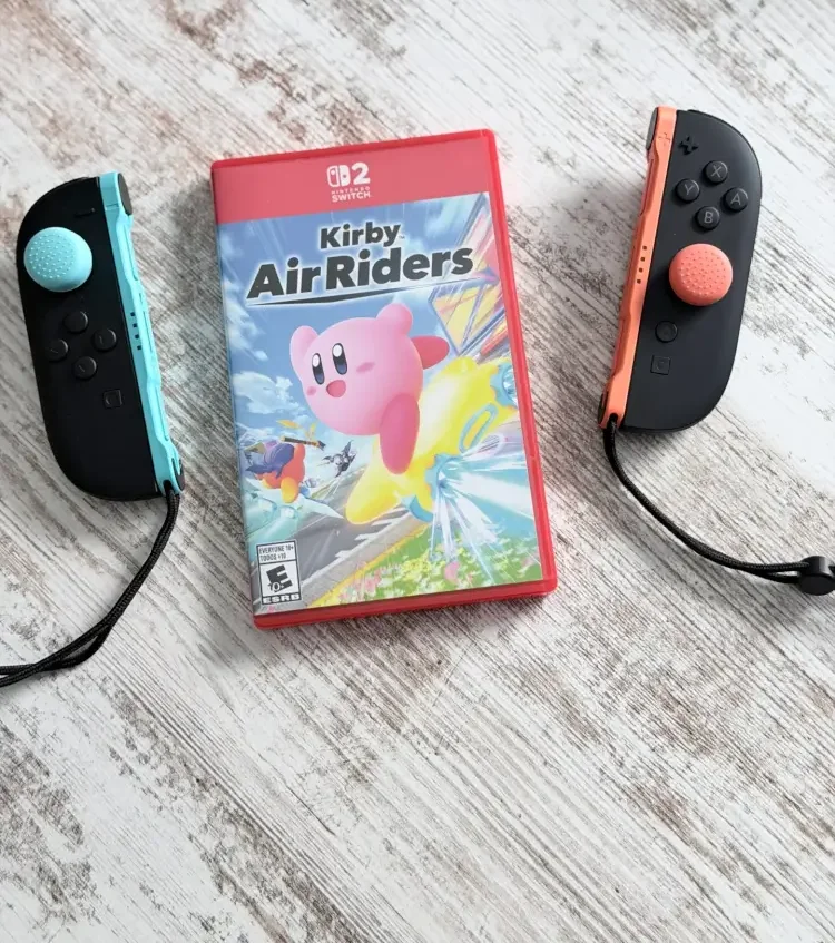 Why Kirby Air Riders Is the Perfect Game for Your Nintendo Switch 2 1 Kirby game with Joy-Con controllers