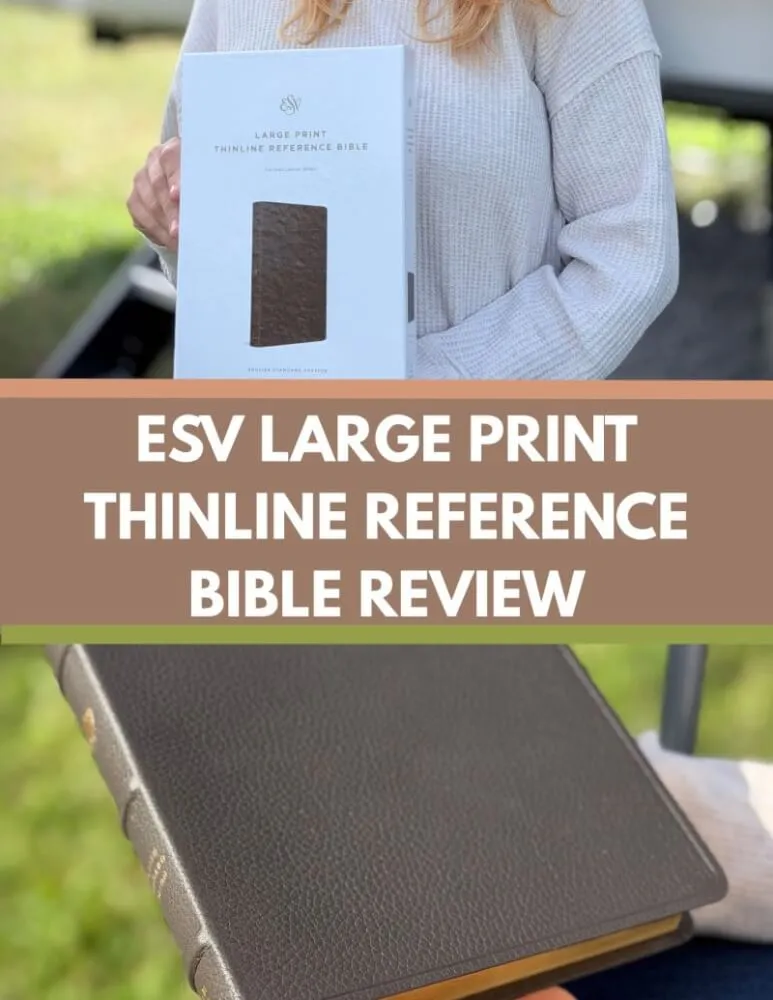 ESV LARGE PRINT THINLINE REFERENCE BIBLE REVIEW